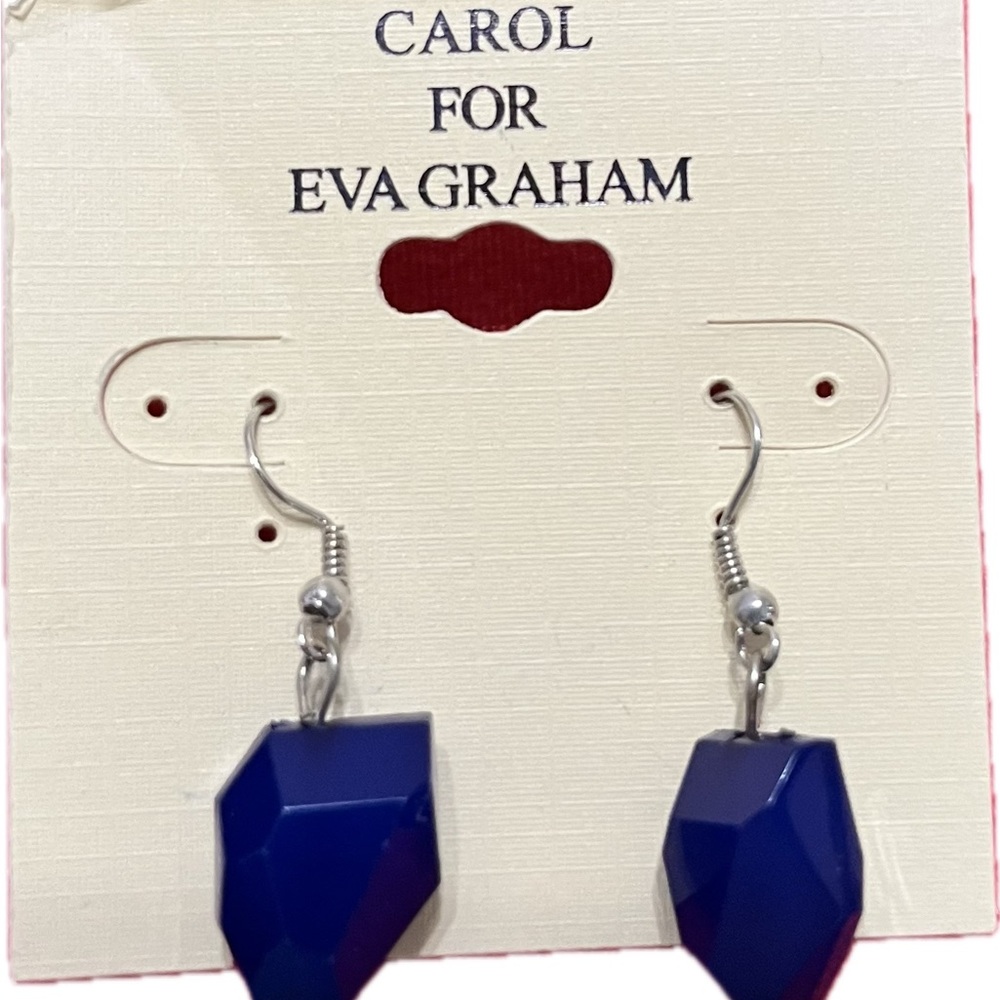 New, Blue Earrings.